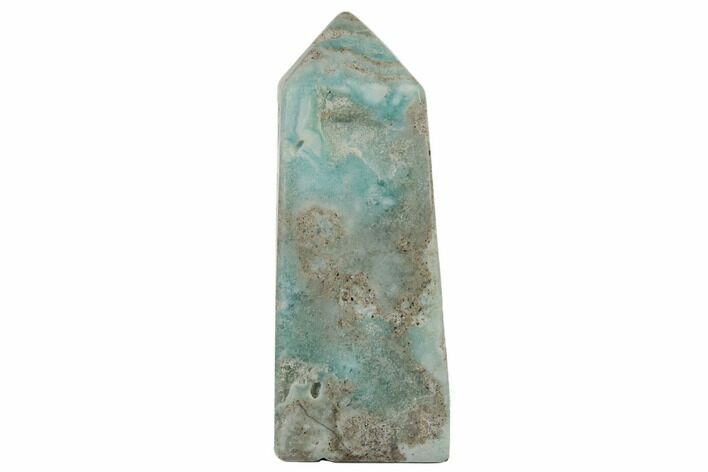 Polished Blue Caribbean Calcite Obelisk - Pakistan #187714